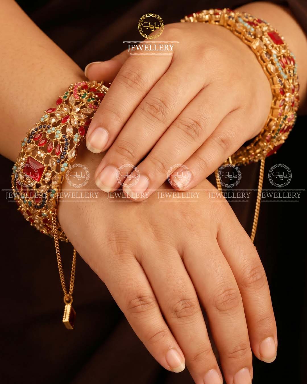Zarcon wide Openable Bangles (pair)-2920
