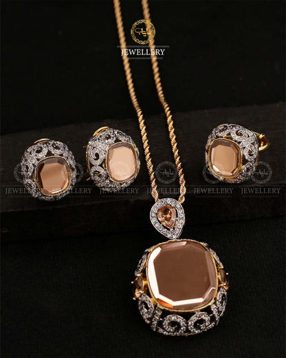 Bloom Jarao With Doublet Stones Combo set -2202
