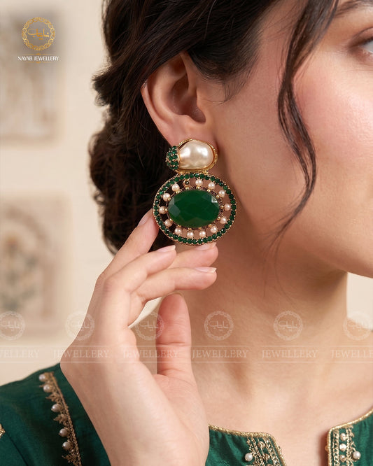 Turkish mother pearl Studs-2948