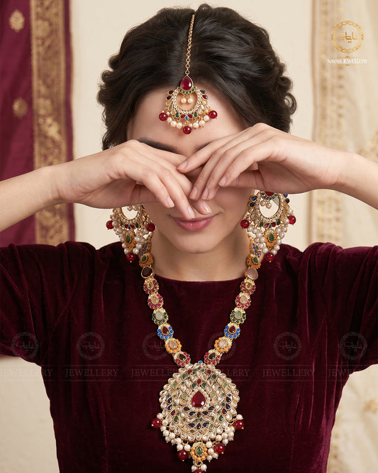 Aqua Mala Set with Hoops & Tika -2266