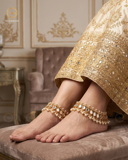 Kundan Anklet pazaib ( pair)-2500
