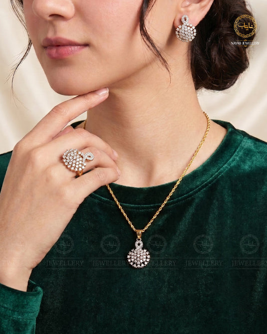 Jarao combo locket set with chain-2909