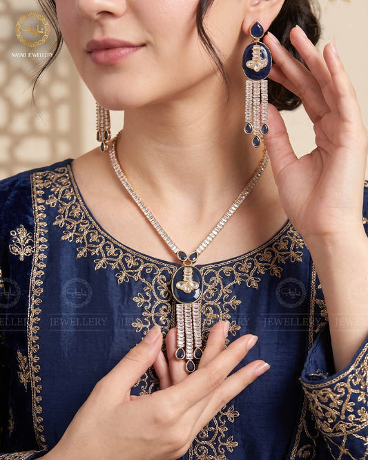 Zirconia Necklace set N-1014