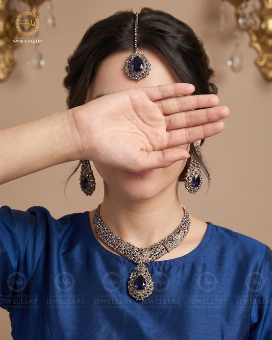 Turkish Stones Necklace set with Tika -2024