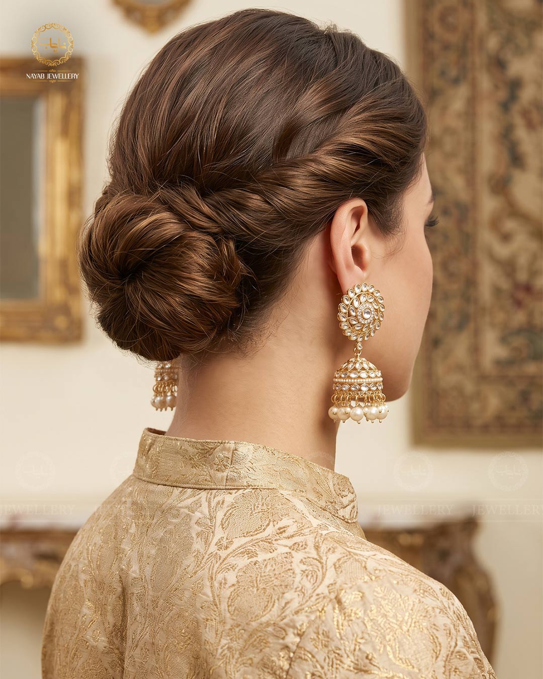 kundan jhumka E-3017