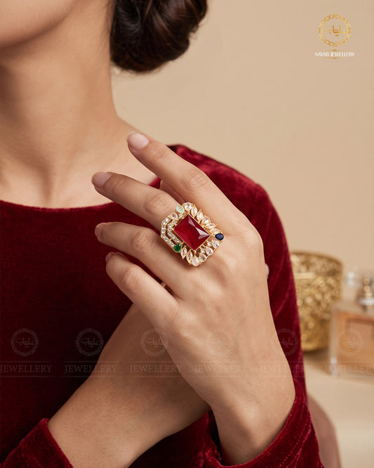 Egyptian Saqure Adjustable Ring-2416