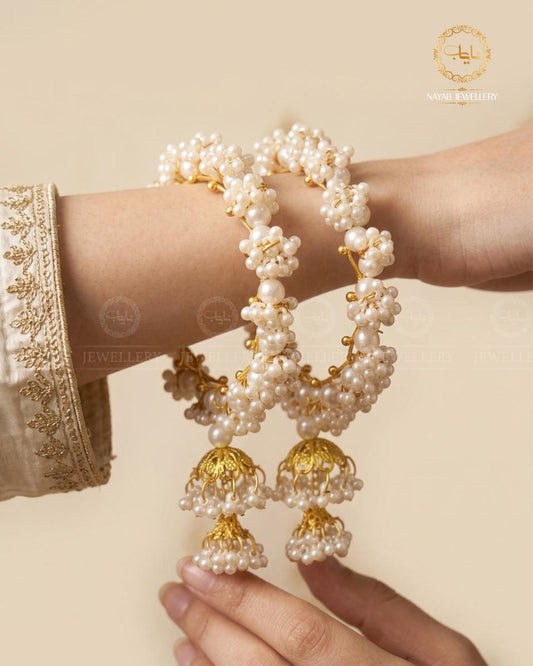 Gajra Jhumki Bangles (pair)-2863