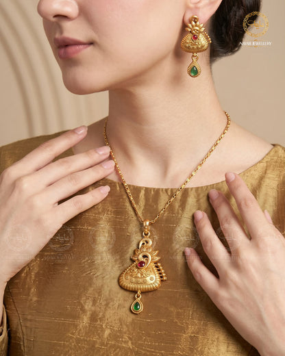 Indian Rajwadi Locket Pendant set-2431
