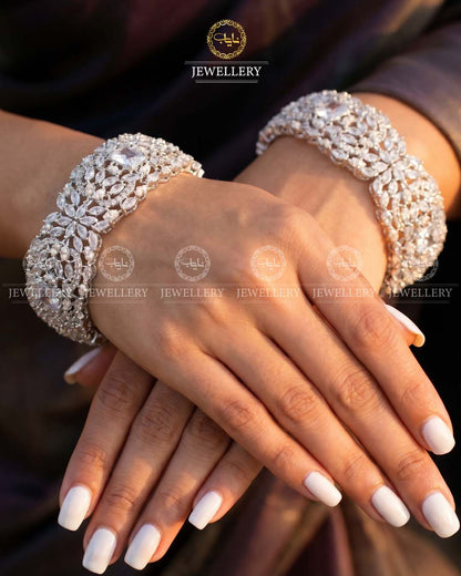Zarcon wide Openable Bangles (pair)-2920