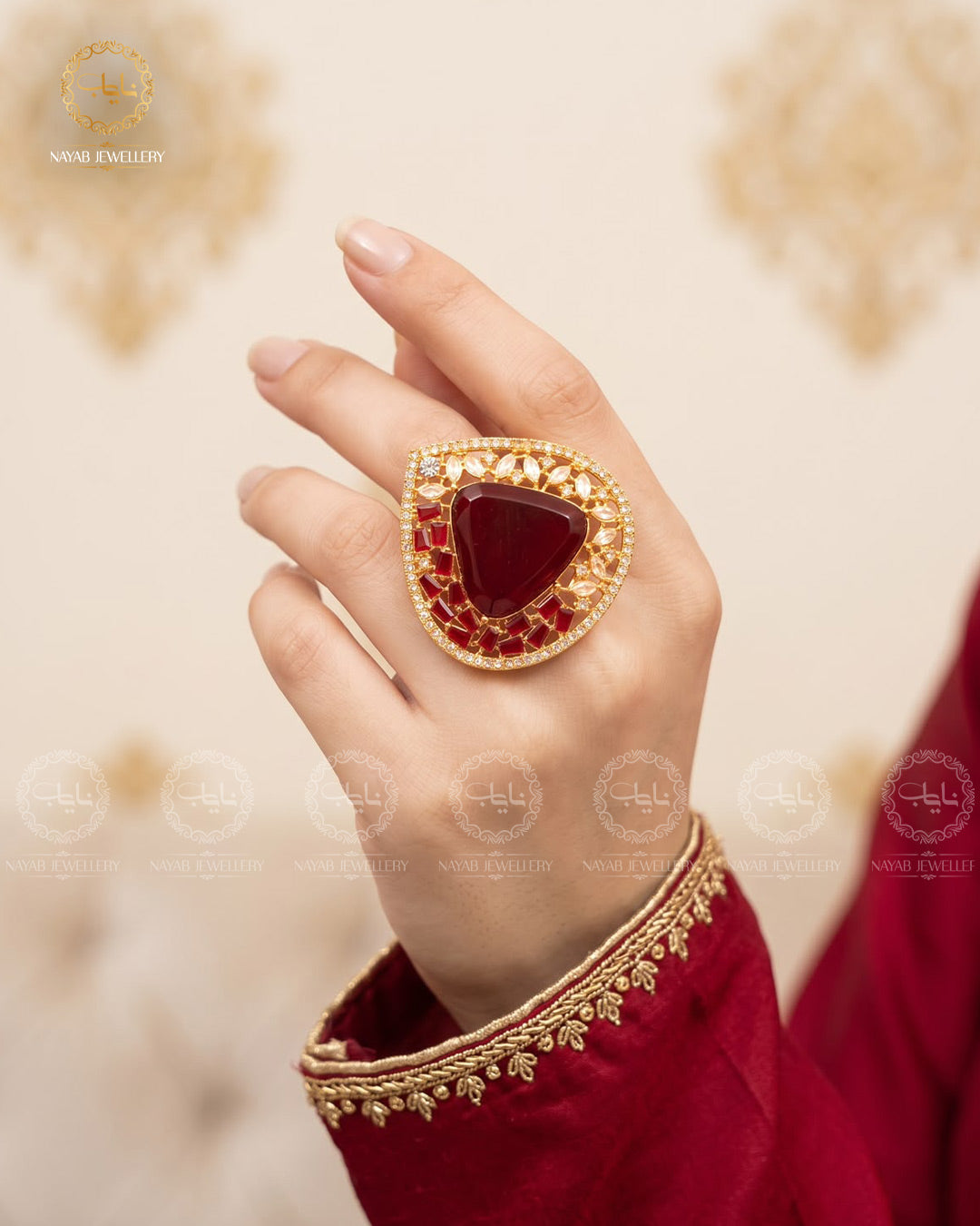 Triangle Zarcon Brig Size Ring (Adjustable)-2843