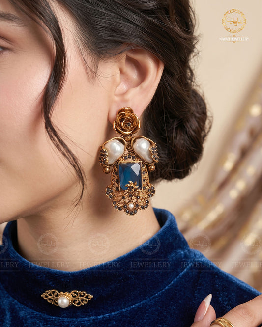 Turkish Mother Pearl Earrings E-3053