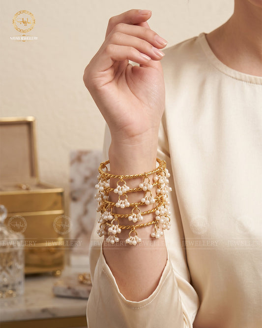 Pearl Kasmiri 4 pcs bangles-2548