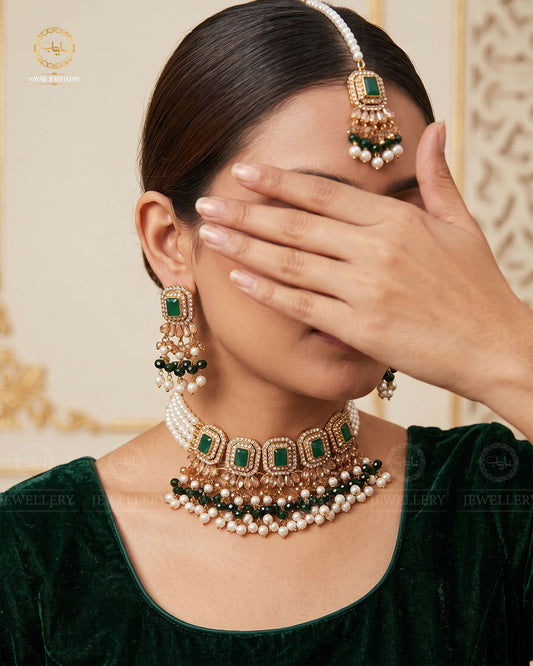 Zulekha Noratan Chokar set with Tika-2637