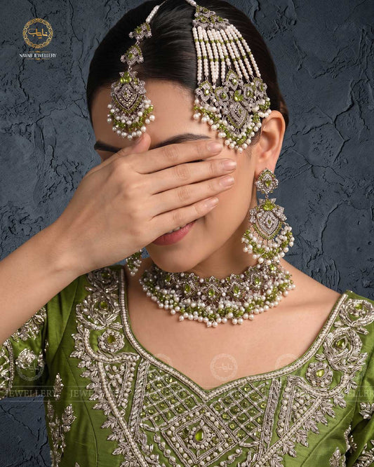 Chetam Zarcon Bridal Necklace set-2434