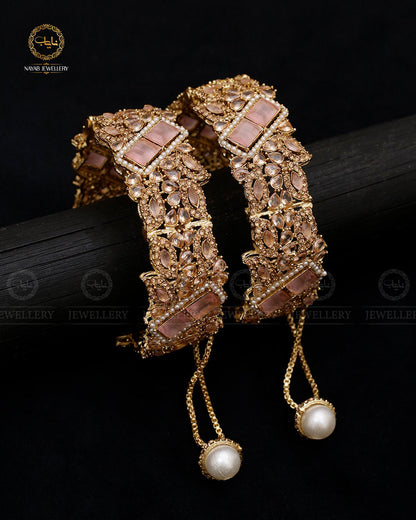 Mother Pearl Openable Bangles (pair) Egyptian Openable Bangles BL-5069