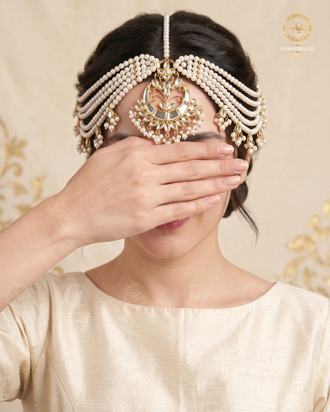 Chand Kundan Bridal Matha Patti-2605