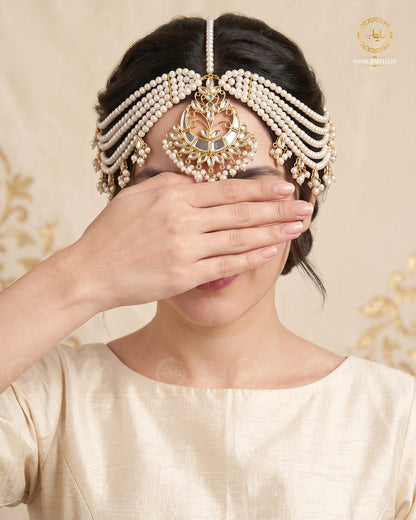 Chand Kundan Bridal Matha Patti-2605
