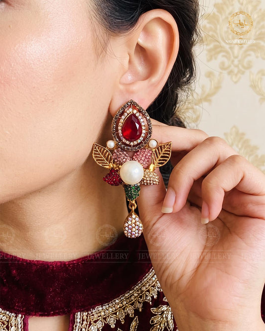 Turkish Mother Pearl Earrings E-3052