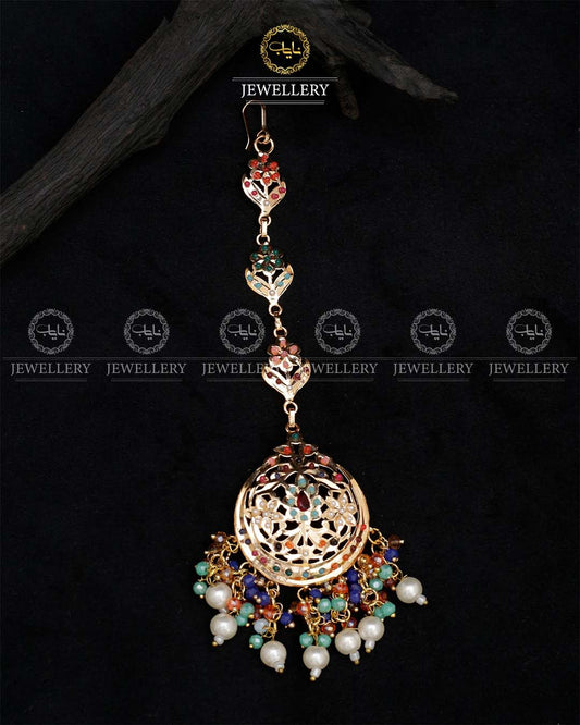 Gold plated Hyedrabadi Tika A-617