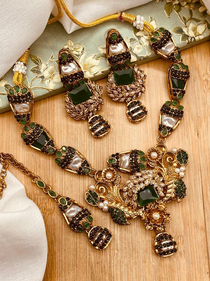 Turkish Mother Pearl Necklace set N-106