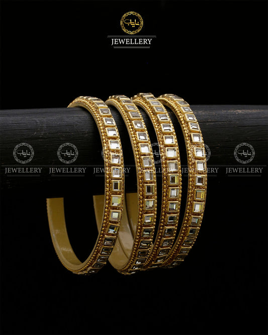 Tanzeela 4 pcs Kundan Bangles set-BL-5052