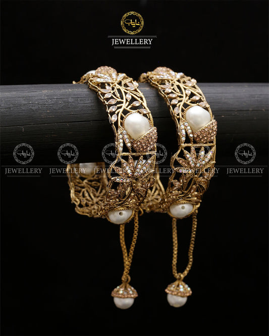 Turkish Mother Pearl openable Bangles BL-5056