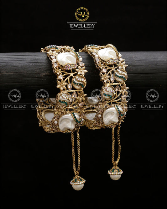 Turkish Mother Pearl openable Bangles BL-5054