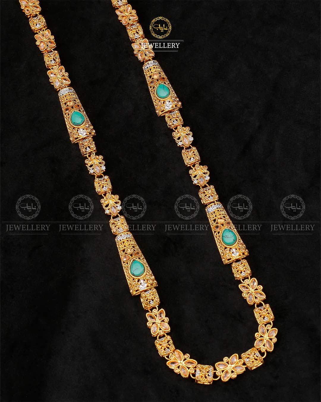 Light Weight Fancy Egyptian Mala (Without Earrings)  NJ-1165 Nayab Jewellery