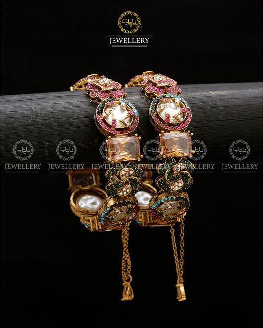 Turkish Mother Pearl openable Bangles BL-5057