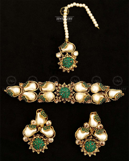 Mother Pearl Turkish Chokar set-2864