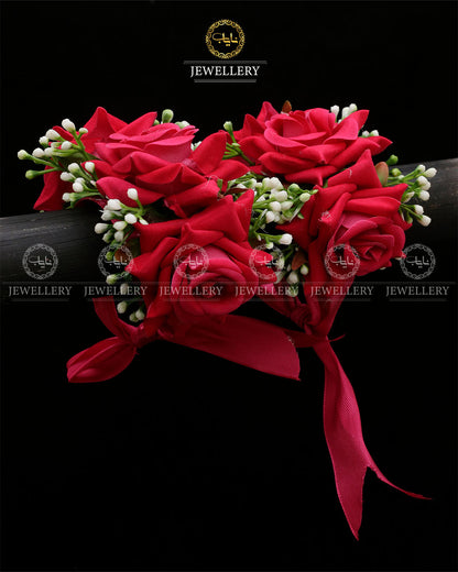 Mehndi Mayo Flower Hand Bracelet (Pair) A-6024
