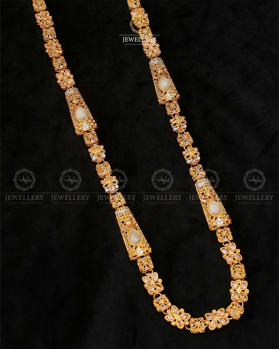 Light Weight Fancy Egyptian Mala (Without Earrings)  NJ-1165 Nayab Jewellery