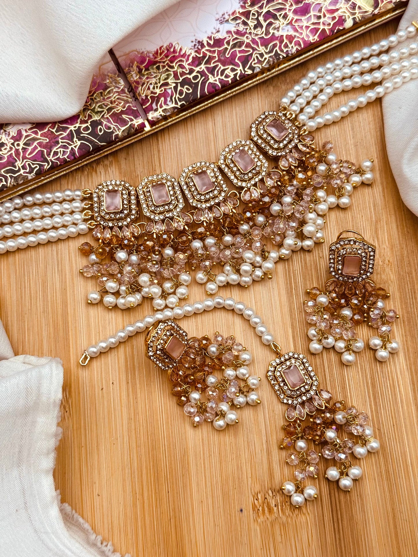 Zulekha Noratan Chokar set with Tika-2637