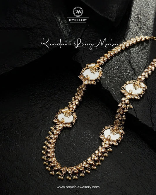 Kundan Long Mala (without Earrings) ML-2020