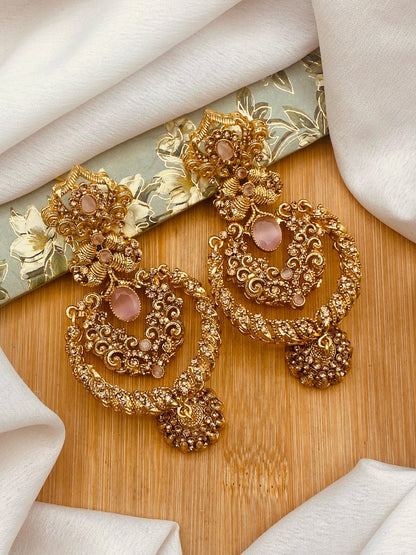 Zirconia 2 layers Bridal Mala with Baali Tika-2629-Silver (Copy) Nayab Jewellery