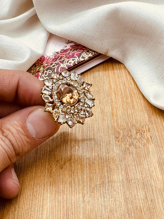 Zirconia  Adjustable Ring R-420