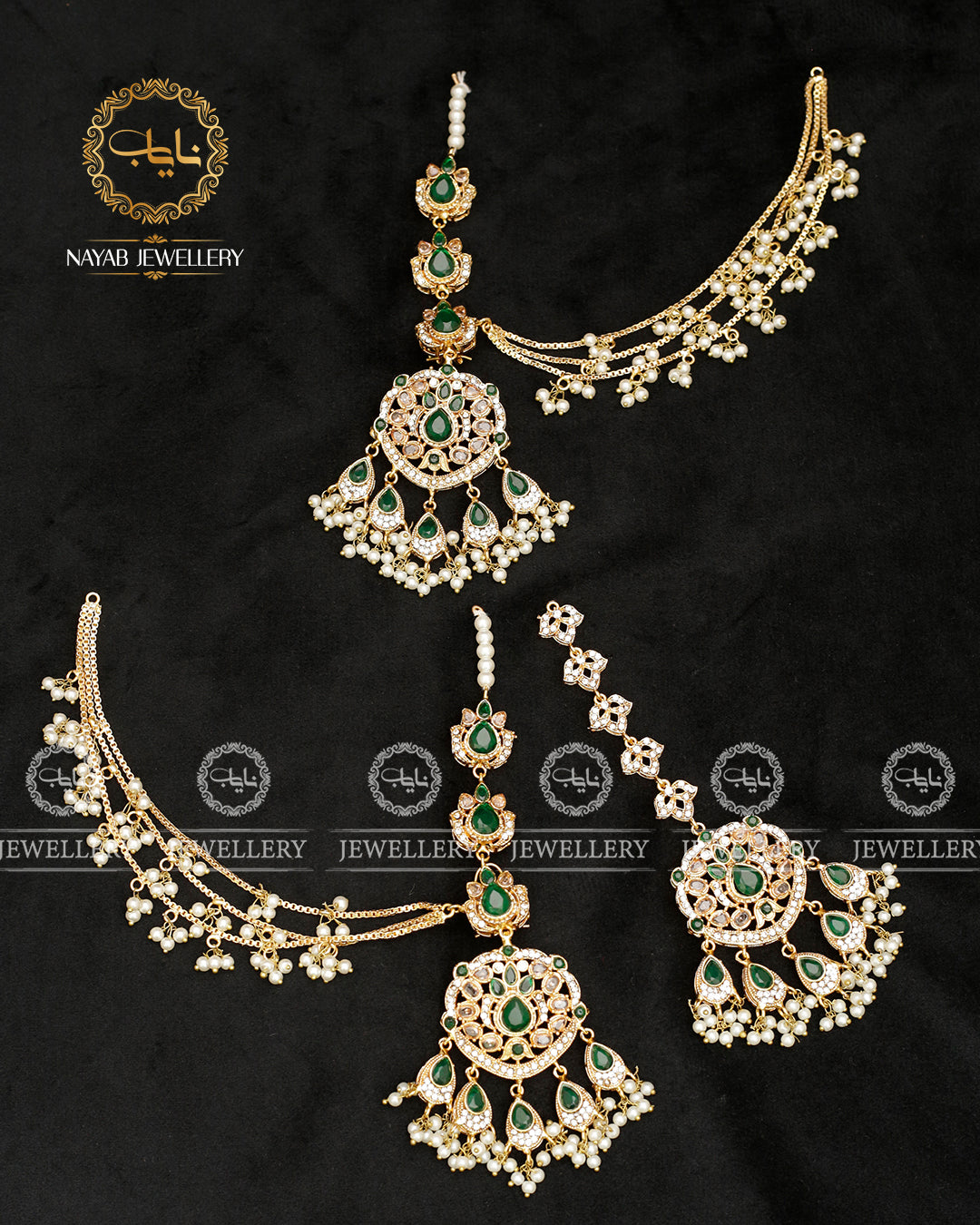 Zirconia Earrings Tika set  E-3034