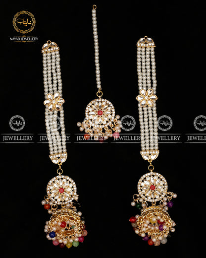Kundan Jhumka Tika E-3044