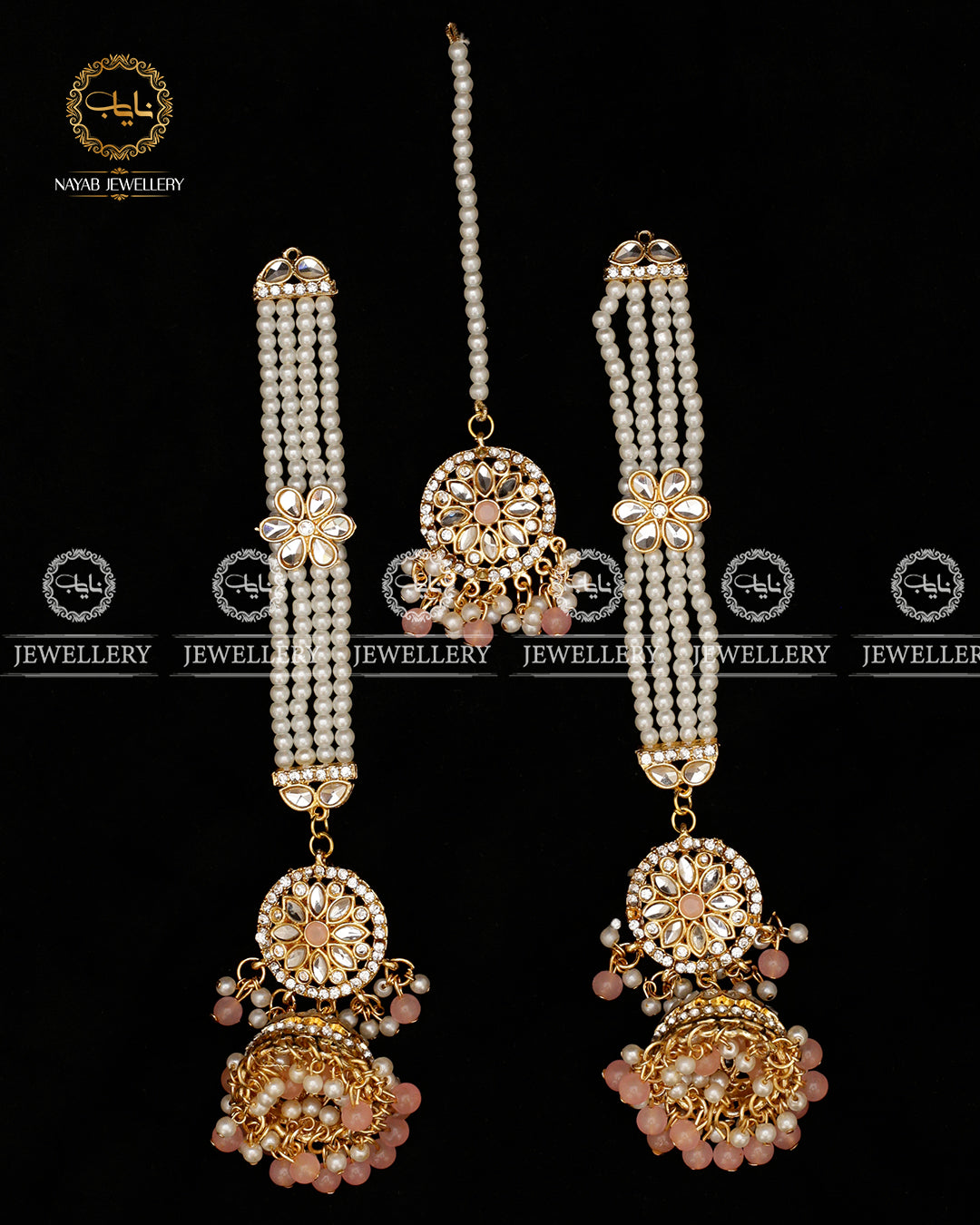 Kundan Jhumka Tika E-3044