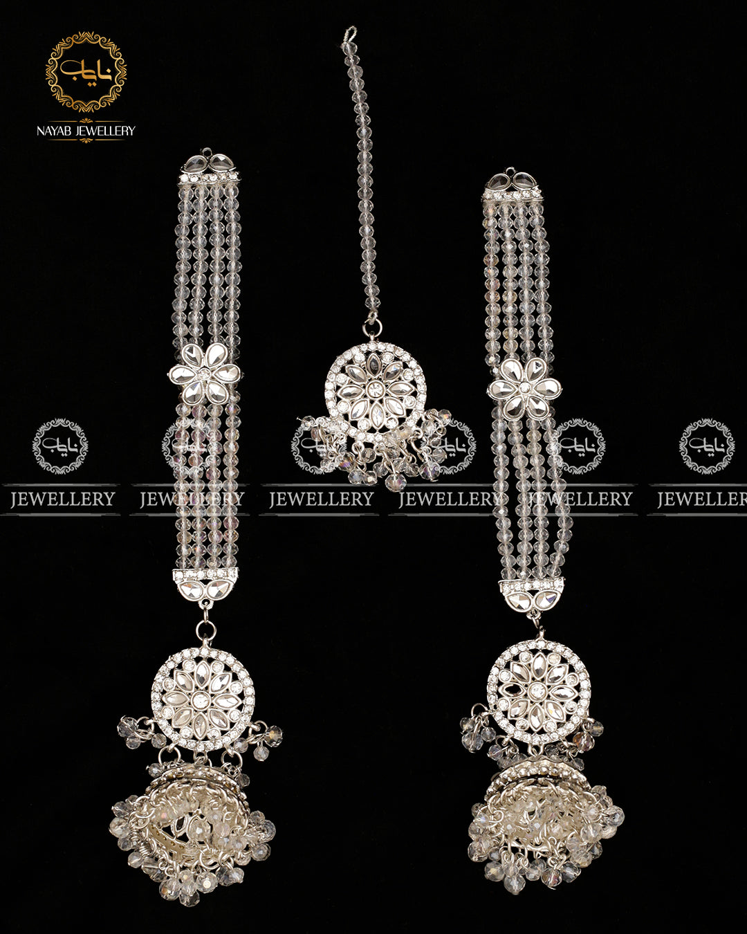 Kundan Jhumka Tika E-3044
