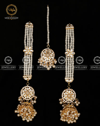 Kundan Jhumka Tika E-3044